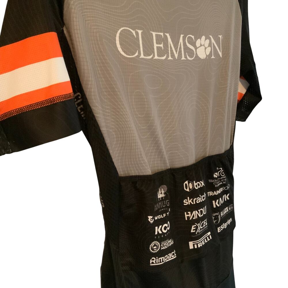 Hincapie Clemson Cycling Road Suit Gray Black Mens Medium - Picture 5 of 7